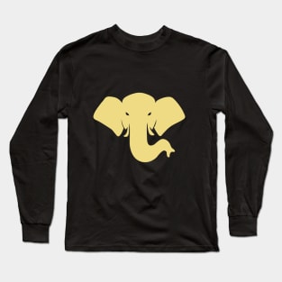 GOLDEN ELEPHANT HEAD Long Sleeve T-Shirt